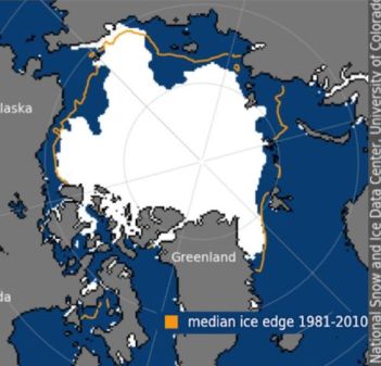 Extension of sea ice