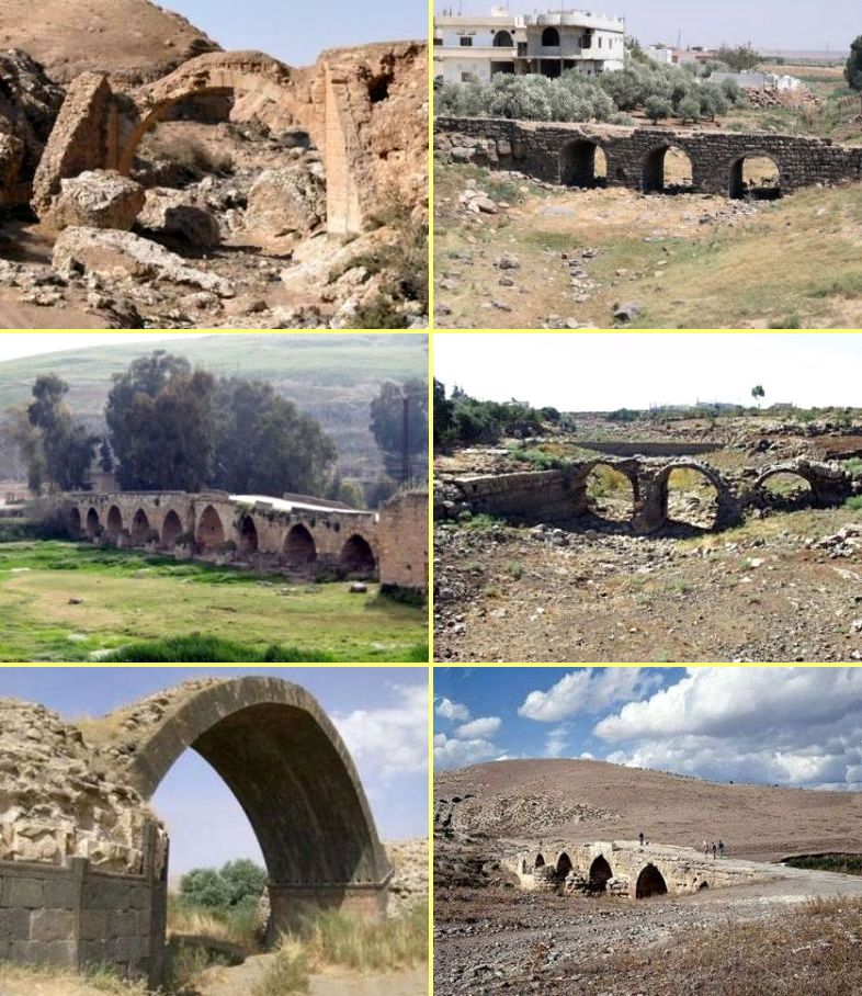 Roman bridges in
Syria and Jordan