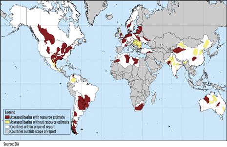 Assesment of oil shale deposits around the world
