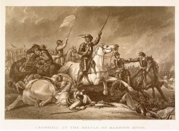 Cromwell leder angrebet i slaget ved Marston Moor