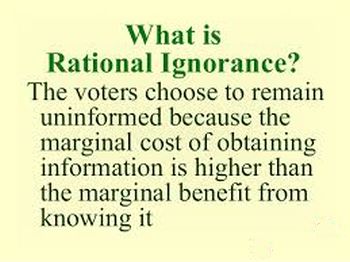 Voters Rational Ignorance