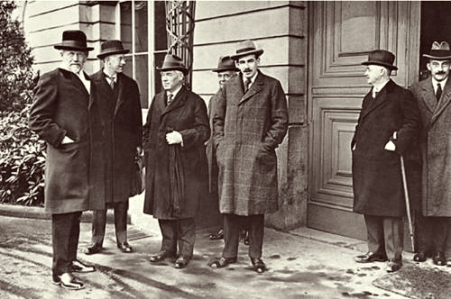 Keynes at a meeting in Germany