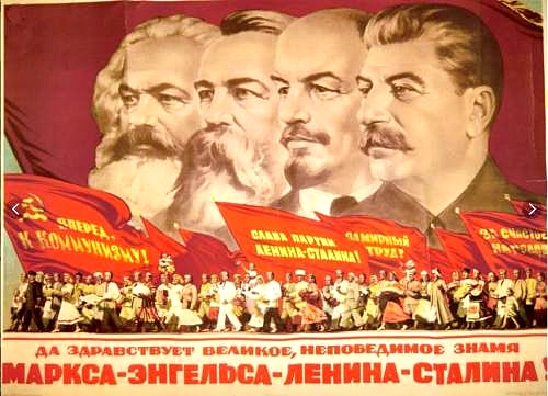 Marx, Engels, Lenin og Stalin