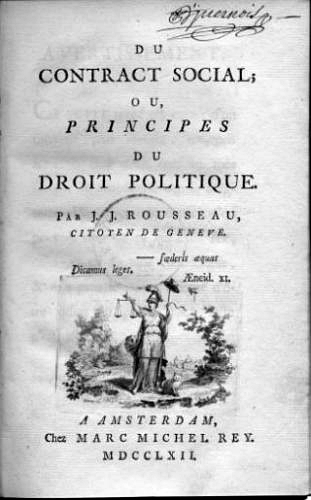 Den sociale kontrakt af Rousseau