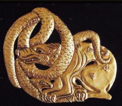 Scythian gold figure