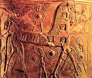 Den trojanske hest på antikt græsk keramik