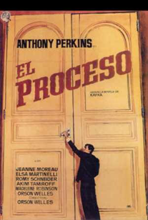 A film poster for Kafkas process by Orson Welles