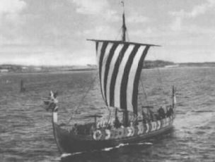 Scandinavian Viking ship