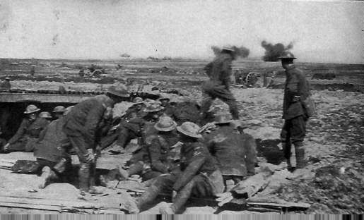Engelske soldater ved fronten ved Verdun