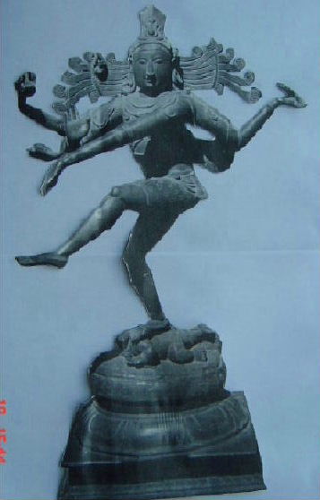 The god Shiva's cosmic dance