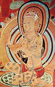 A blond
beauty from the Dunhuang caves - bodhisattva or dancer?