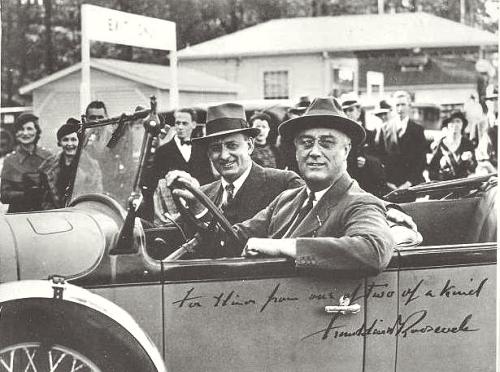 Henry Morgenthau og præsident Roosevelt