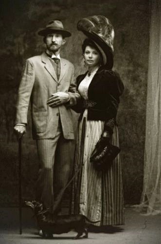 Man and woman from around 1900