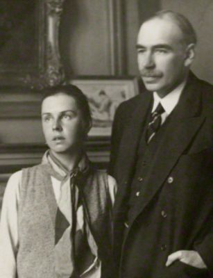 John Maynard Keynes og hans russiske hustru Lydia Lopokova