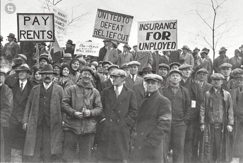 Amerikanske arbejdsløse omkring 1930